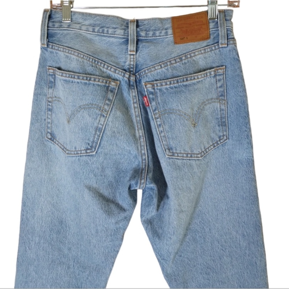Levi's Premium distressed jeans 501 skinny blue - Picture 9 of 13